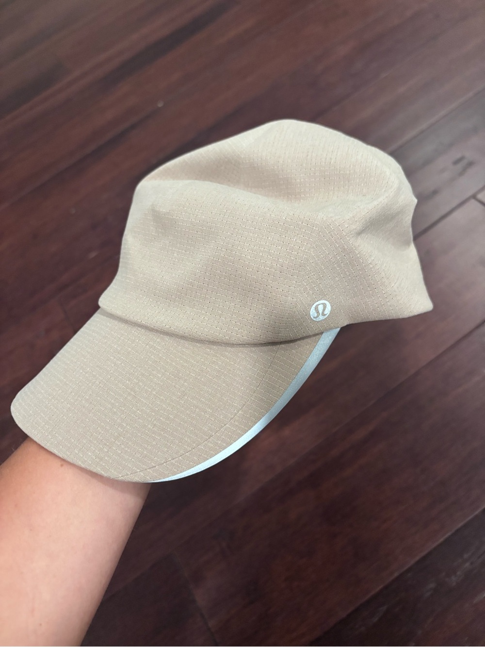 lululemon athletica Tan Performance Cap with Reflective Trim